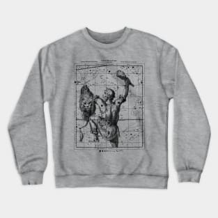 Orion Constellation Map - Aesthetic, Astronomy, Space Crewneck Sweatshirt